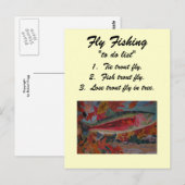 Fliegen "To do list" Postkarte (Vorne/Hinten)