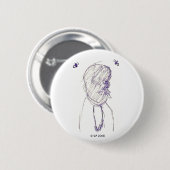 Fliegen-Typ-Knopf Button (Vorne & Hinten)