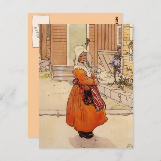 Fliegen um den Zucker Postkarte (Vorne/Hinten)