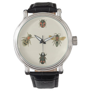 Fliegen und Käfer durch Visions-Studio Armbanduhr