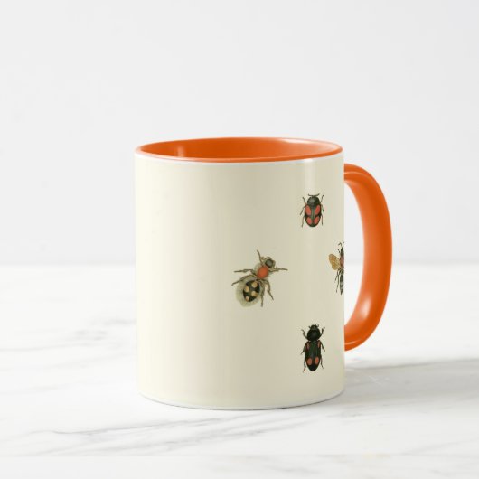 Fliegen und Käfer von Vision Studio Tasse (VorderseiteRechts)