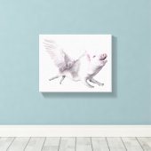 Fliegen von Schweinekunst Leinwand wahre Flüge, we (Insitu (Holzboden))