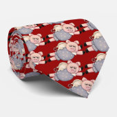 Fliegen von Schweinen - SRF Krawatte (Gerollt)