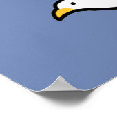 Fliegen von Seagull. Ein Vogel im Flug Poster (Ecke)