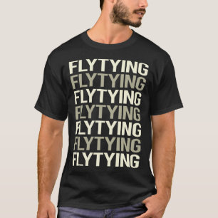 Fliegen von weißem Text T-Shirt
