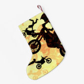 Fliegen wagen - Motocross Stunts Kleiner Weihnachtsstrumpf (Rückseite (Hängend))