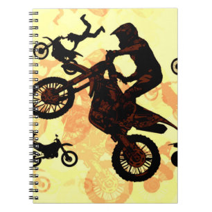 Fliegen wagen - Motocross Stunts Notizblock