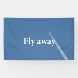 Fliegen weg banner