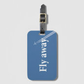 Fliegen weg gepäckanhänger (Vorderseite Vertikal)