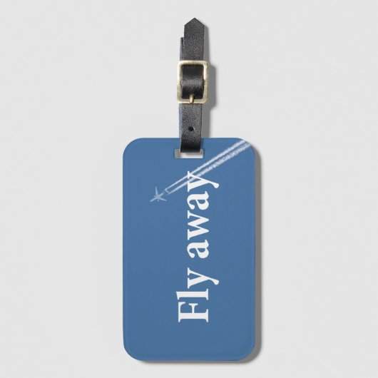 Fliegen weg gepäckanhänger (Vorderseite Vertikal)