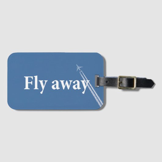 Fliegen weg gepäckanhänger (Vorderseite (Horizontal))