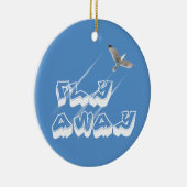 Fliegen weg keramik ornament (Rechts)