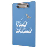 Fliegen weg klemmbrett (Links)