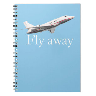 Fliegen weg notizblock