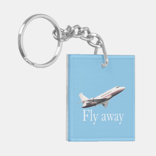 Fliegen weg schlüsselanhänger (Vorderseite links)