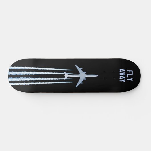 Fliegen weg Skateboard Deck (Horizontal)