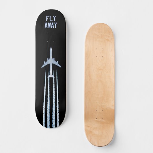 Fliegen weg Skateboard Deck (Vorderseite)