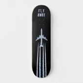 Fliegen weg Skateboard Deck (Vorderseite)