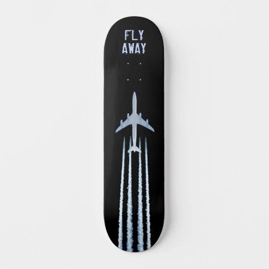 Fliegen weg Skateboard Deck (Vorderseite)