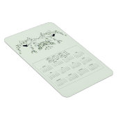 Fliegen weg Vogelkalender Magnet (Rechte Seite)