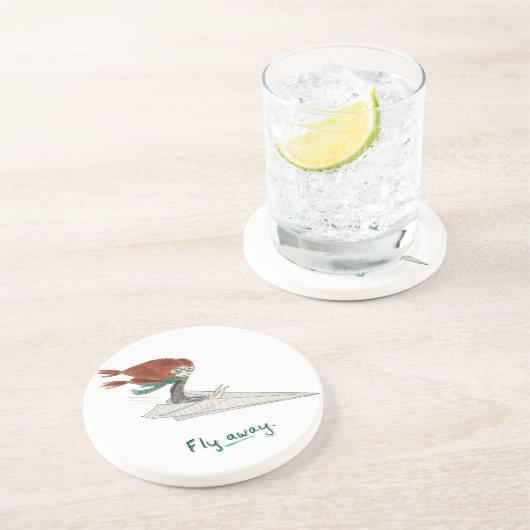 Fliegen-wegUntersetzer Getränkeuntersetzer (Seite)