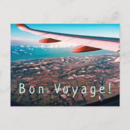 Fliegen weit, weit weg & Bön Voyage Postkarte