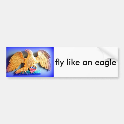Fliegen wie ein Adler-Autoaufkleber Autoaufkleber (Vorne)