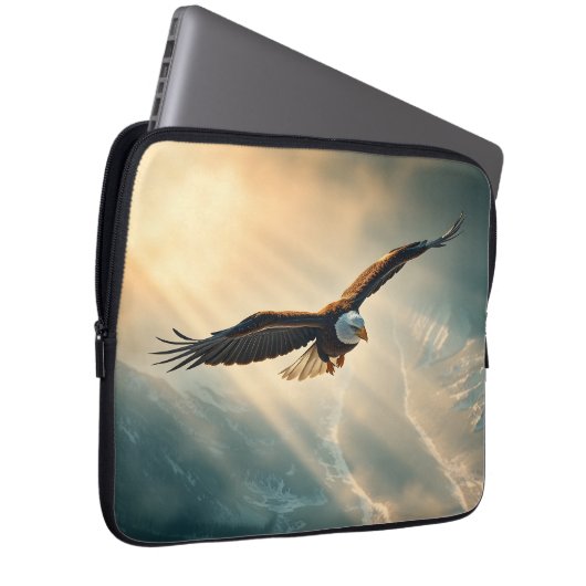 Fliegen wie ein Adler | Laptopschutzhülle (Vorne Rechts)
