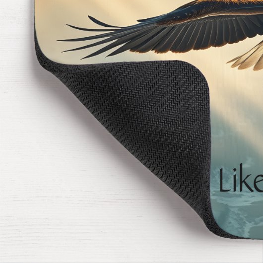 Fliegen wie ein Adler Mousepad (Ecke)
