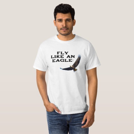 Fliegen wie ein Adler-T - Shirt (Vorne ganz)