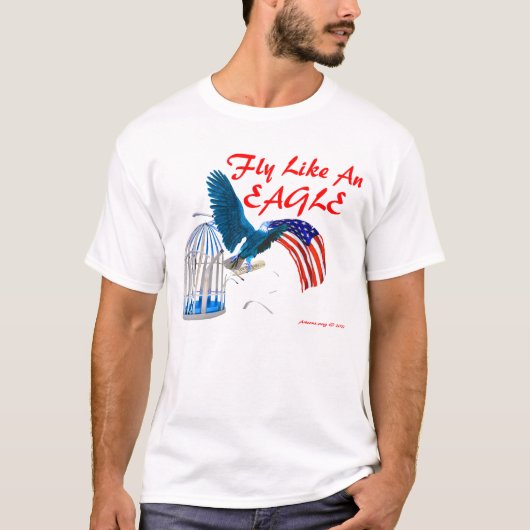 Fliegen wie ein Adler T-Shirt (Vorderseite)