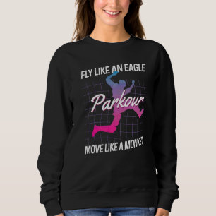 Fliegen wie ein Adlerweg wie ein Affe, der frei he Sweatshirt