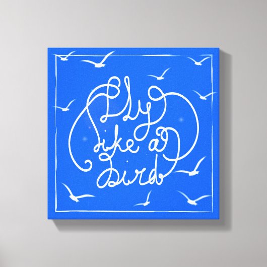 Fliegen wie ein Vogel Leinwanddruck (Vorderseite)