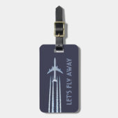 Fliegen wir weg gepäckanhänger (Vorderseite vertikal)