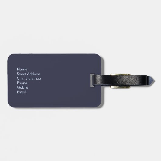 Fliegen wir weg gepäckanhänger (Rückseite horizontal)