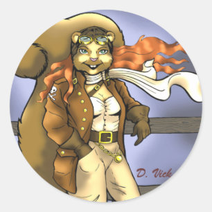 Fliegenaufkleber Runder Aufkleber