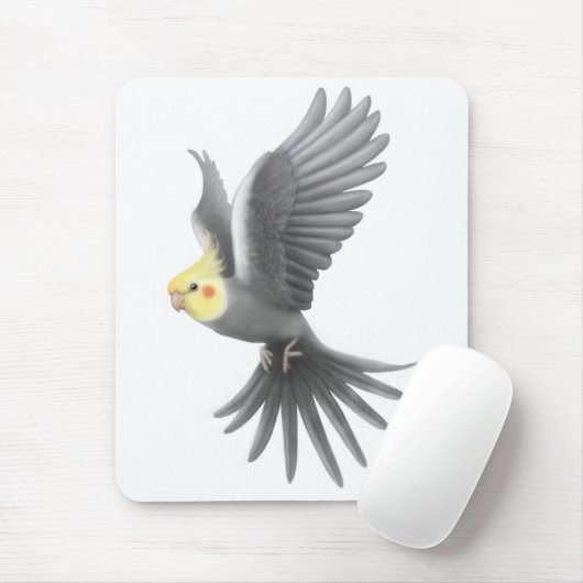 FliegenCockatiel Mousepad (Mit Mouse)
