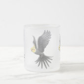 Fliegencockatiel-Tasse Mattglastasse (Mittel)