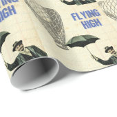 Fliegend Hoch Geschenkpapier (Rolleneckpunkt)