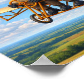"Fliegend Hoch" Poster (Ecke)