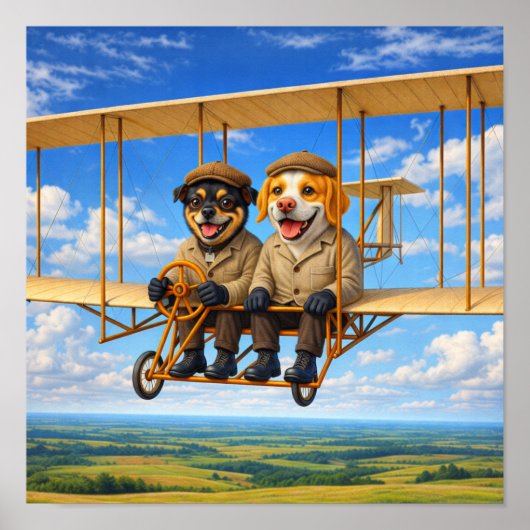 "Fliegend Hoch" Poster (Vorne)