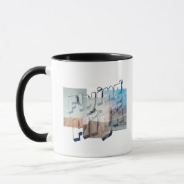 Fliegend hoch tasse