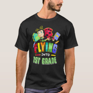 Fliegend in die 1. Klasse Marienkäfer Zurück zur S T-Shirt