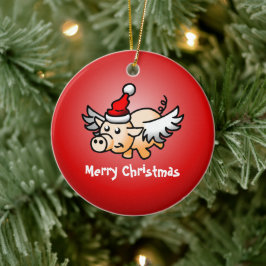 Fliegend Weihnachtsfeiertag Keramik Ornament