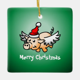 Fliegend Weihnachtsfeiertag Keramik Ornament