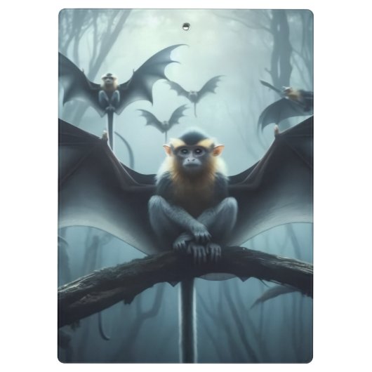 Fliegende Affen Klemmbrett (Rückseite)