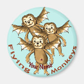 Fliegende Affen Magnet (Vorne)