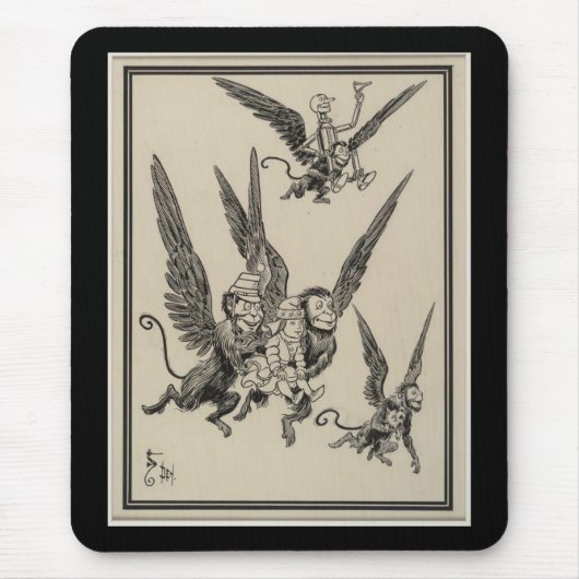 Fliegende Affen Mousepad (Vorne)