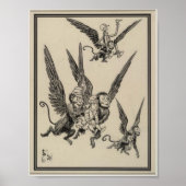 Fliegende Affen Poster (Vorne)