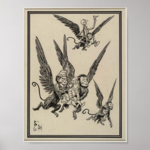 Fliegende Affen Poster